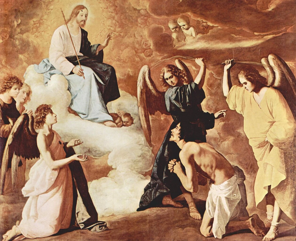 Flagellazione di San Girolamo da parte degli Angeli - Monastero reale di Santa Maria de Guadalupe